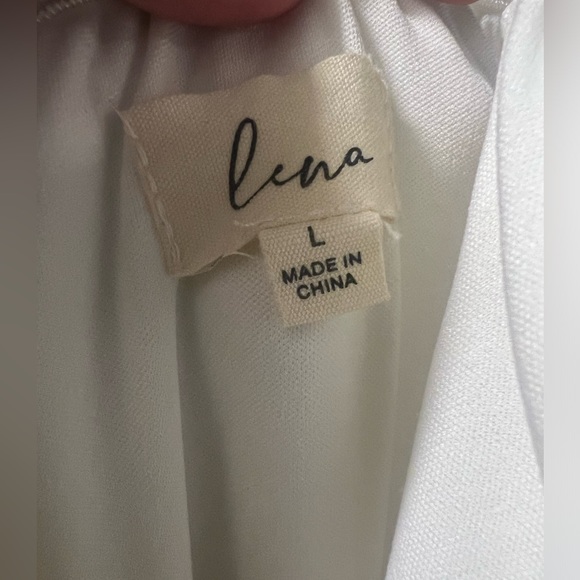 Fitted Midi White Dress - Picture 3 of 4